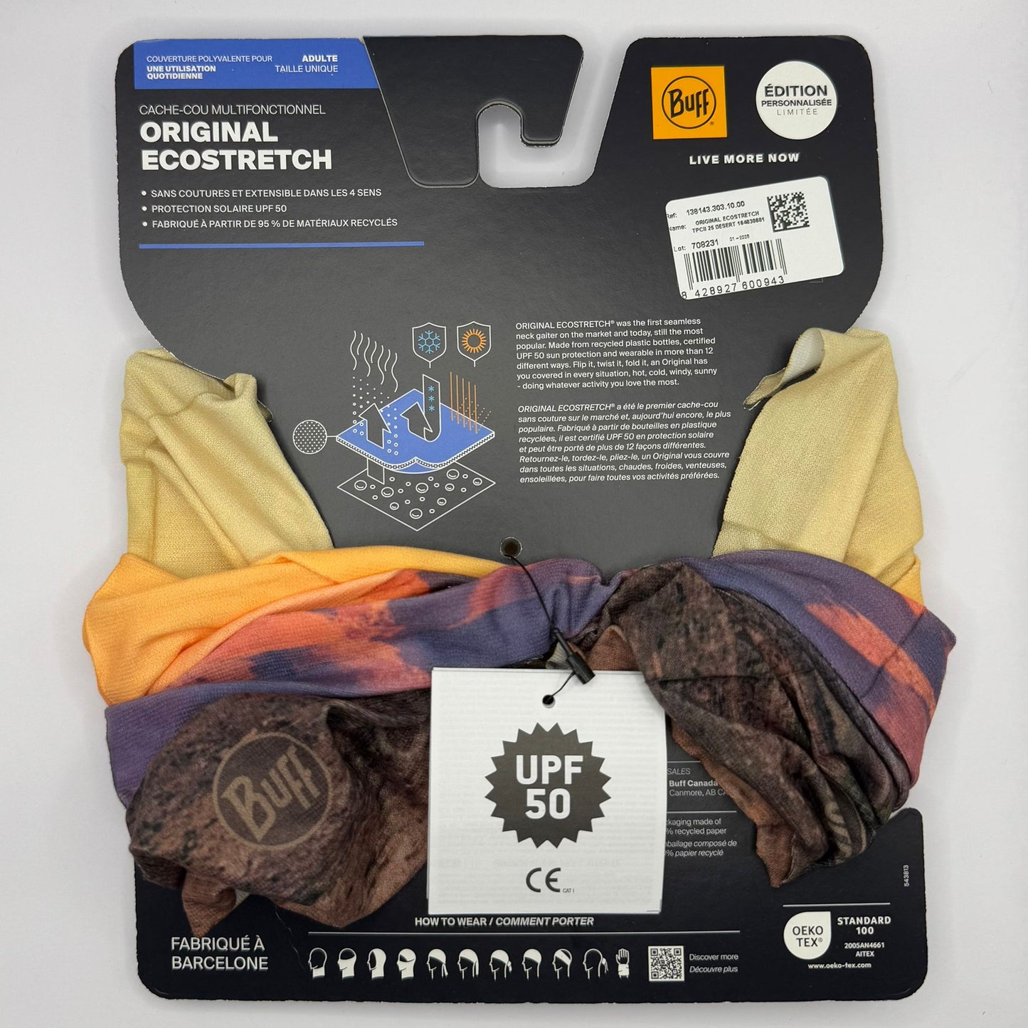 'The Pain Cave' Desert Buff Original EcoStretch Multifunctional Snood
