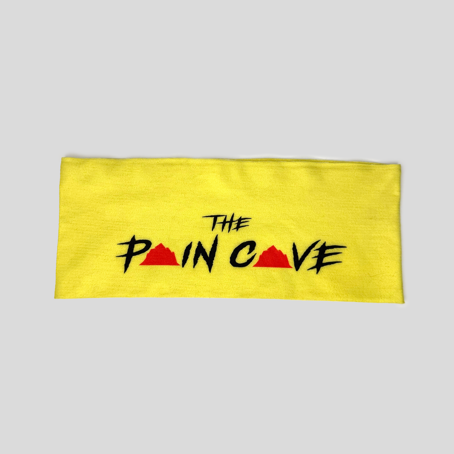 'The Pain Cave' Coolnet UV Wide Headband (Yellow)