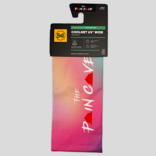 'The Pain Cave' Coolnet UV Wide Headband (Multicoloured)